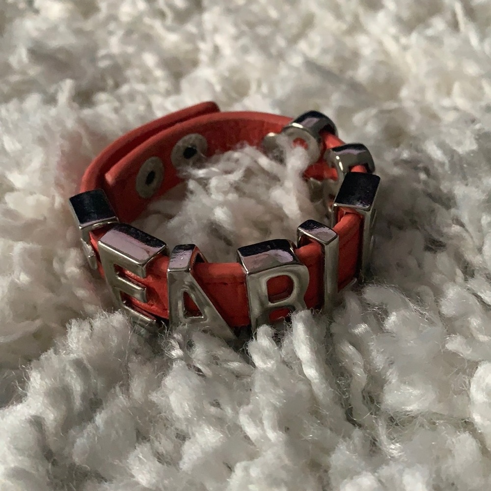 BCBGENERATION Coral Leather FEARLESS Bracelet